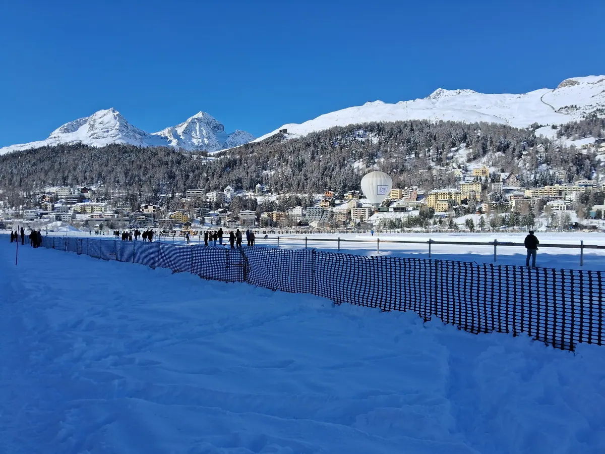 St Moritz is one of the high Swiss resorts where snow over Christmas is a much safer bet